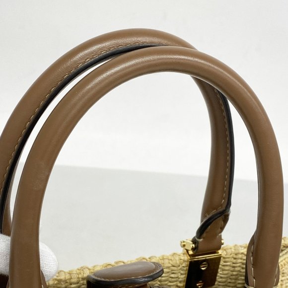 FENDI Brown Straw Bag - Picture 9 of 12